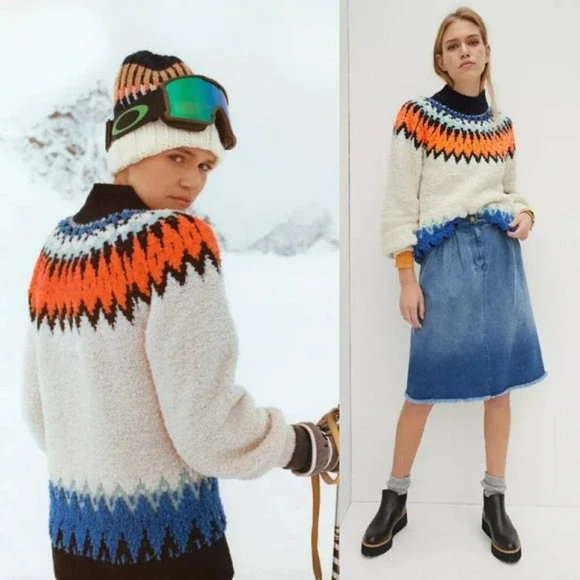 Anthropologie Pilcro Selene Oversized Cozy Fleece Sweater SHIPS SAME DAY - Picture 11 of 11